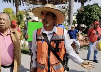 Habitantes de Ecatepec se manifiestan contra autoridad en Tlaxcala, los reciben con gas lacrimógeno 